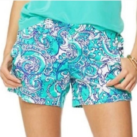 Lilly Pulitzer Pants - 2 PC LILLY PULITZER Callahan Seafoam Montauk | Lavender Brea Linen Shorts 12/L